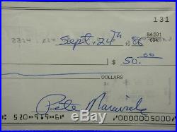 Pistol Pete Maravich Psa/dna Handwritten Signed Check Autographed #81997542