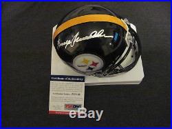 Pittsburgh Steelers Terry Bradshaw Auto Autograph Mini Helmet PSA DNA Authentic