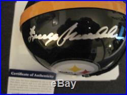 Pittsburgh Steelers Terry Bradshaw Auto Autograph Mini Helmet PSA DNA Authentic