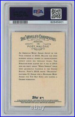 Post Malone Signed 2019 Topps Allen & Ginter Card #176 Psa/dna Auto 10