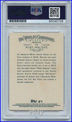 Post Malone Signed Autographed 2019 Topps Allen & Ginter Card #176 Psa/Dna Posty