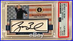President George W. Bush Signed Auto Custom Cut #'d 1/1 Trading Card PSA/DNA