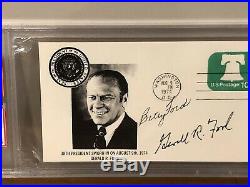 President Gerald R Ford & First Lady Betty Ford PSA DNA Signed First Day Cover