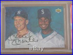 Psa Dna 1994 Uda Mickey Mantle Autograph 9 Yankees Signed Auto Hof Griffey