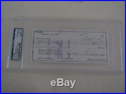 Psa Dna Ted Williams Signed Check Autograph Boston Red Sox Hof Auto 03/04/1977