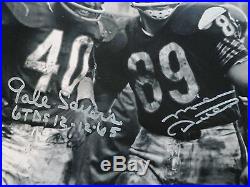 Psa/dna Gale Sayers 6 Td's 12-12-65 & Mike Ditka Autographed 16x20 Photo