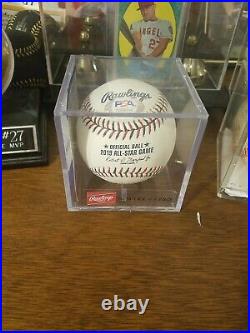RARE Mike Trout Autographed 2019 ALL STAR GAME OMLB Baseball PSA/DNA WOW