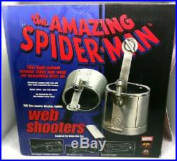 RARE Signed STAN LEE Spider-Man Full Sized Metal WEB SHOOTERS Prop PSA/DNA Coa
