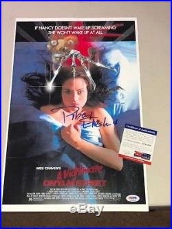 ROBERT ENGLUND Signed Autographed A NIGHTMARE ON ELM STREET 11x17 Poster PSA/DNA