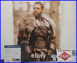 RUSSELL CROWE SIGNED AUTOGRAPHED 8x10 PHOTO RARE AUTHENTIC w PSA/DNA & P. A. A. S