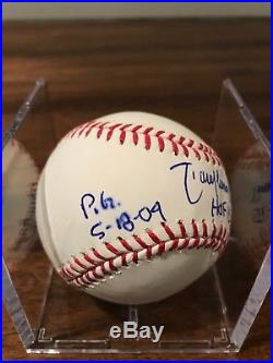 Randy Johnson Autographed Baseball ROMLB HOF 2015 P. G. Perfect Game PSA/DNA