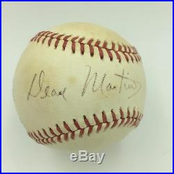 Rare Dean Martin Single Signed Autographed Baseball With PSA DNA COA