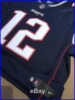Rare Nike On Field Tom Brady Autographed Away Jersey. COA PSA/DNA. Patriots