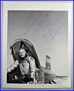 Rare Vintage Neil Armstrong Signed X-15 NASA 8x10 Photo Full PSA/DNA Letter