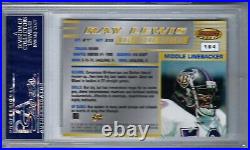 Ray Lewis 1996 Bowman's Best #164 HOF RC AUTO PSA 9 Mint PSA/DNA GreyInk Rare