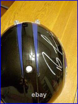 Ray Lewis 52 autographed PROLINE AUTHENTIC FS full size helmet ravens PSA DNA