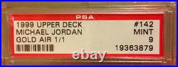 Real 1/1 1999-2000 Michael Jordan Upper Deck Gold Psa Graded 9 Mint No Auto