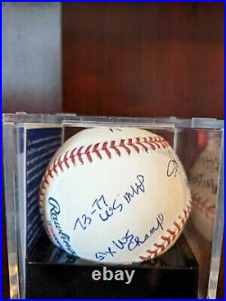 Reggie Jackson 7 Stat Signed Autographed OML Baseball PSA/DNA Grade 9 NY Yankees