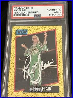 Ric Flair Signed WCW Card PSA DNA Slabbed Auto Autograph WWE Wrestling