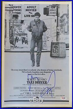 Robert Deniro Signed Taxi Driver Autographed 12x18 Movie Poster PSA/DNA #AB16121