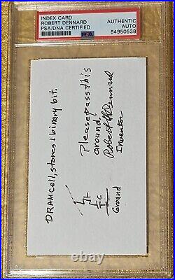 Robert Dennard PSA/DNA Autograph Signed Hand Drawn Sketch Inventer of DRAM