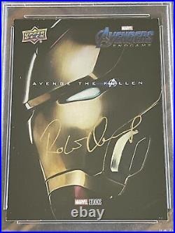 Robert Downey Jr Autographed 2020 Upper Deck Marvel Iron Man Auto Signed PSA/DNA