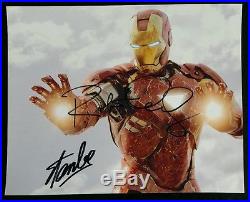 Robert Downey Jr Iron Man Stan Lee Marvel Signed 8x10 Photo PSA/DNA Authentic