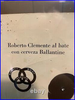 Roberto Clemente Signed Ballantine Beer Ad PSA Encapsulated Unique