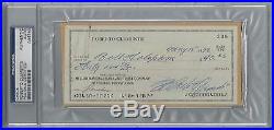 Roberto Clemente Signed Psa/dna Personal Check Certified Authentic Autograph