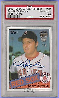 Roger Clemens 1985 Topps Archives Rookie Buyback Autograph AUTO RC #2/3 PSA/DNA