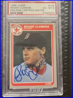 Roger Clemens PSA DNA Signed 1985 Fleer Rookie Autograph/Graded PSA 6. Early Auto