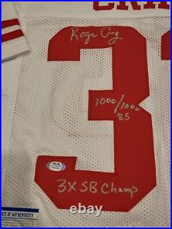Roger Craig Autographed/Signed Jersey PSA/DNA COA San Francisco 49ers Stat