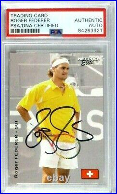 Roger Federer Rc 2003 Netpro Elite Signed Autograph Rookie Card Psa/dna Auto