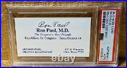 Ron Paul Texas PSA/DNA Autograph Signed Business Card