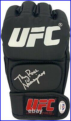 Rose Namajunas autographed signed inscribed UFC glove PSA COA Full Graph