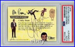 Rowan Atkinson 1998 Dart Mr. Bean #10 Signed Auto Autographed Card PSA DNA