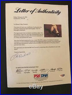 Roy Campanella (d. 1993) HOF Brooklyn Dodgers Autograph 8x10 Signed Photo PSA/DNA