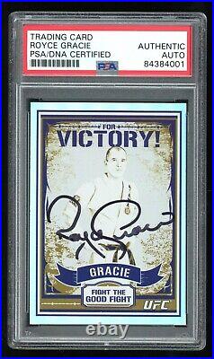 Royce Gracie PSA/DNA 2010 Topps UFC Signed Autograph Auto HOF BJJ