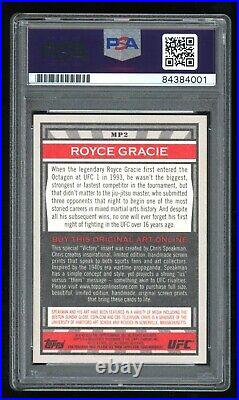 Royce Gracie PSA/DNA 2010 Topps UFC Signed Autograph Auto HOF BJJ