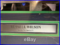 Russell Wilson Autograph Signed Seahawks Super Bowl 16x20 Photo Framed PSA/DNA