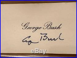 SALE George H W Bush Signed Cut PSA/DNA Slab US President Bold Auto HW RARE