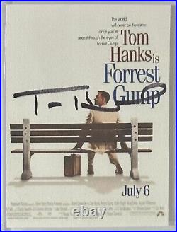 SIGNED Tom Hanks Forrest Gump Movie Poster Picture Print PSA DNA COA Autograph