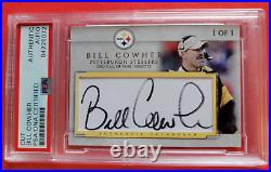 STEELERS BILL COWHER AUTOGRAPH AUTO CARD #d 1 OF 1 PSA /DNA CERTIFIED AUTHENTIC
