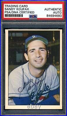 Sandy Koufax PSA DNA Signed 1978 TCMA The 60s Autograph