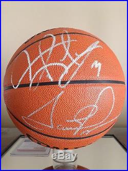 Scottie Pippen & Dennis Rodman Autographed Official Basketball PSA/DNA Certified