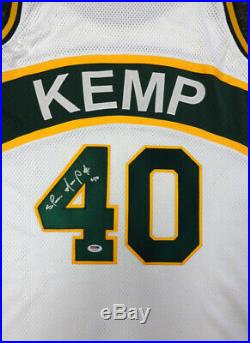 Seattle Sonics Shawn Kemp Autographed Signed White Jersey Psa/dna 55994