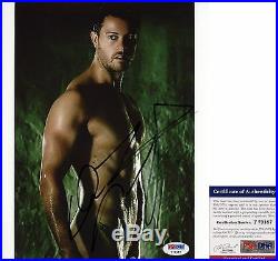 Sexy Daniel Feuerriegel Signed 8x10 Spartacus War of the Damned Agron PSA/DNA