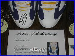 Shaquille O'neal Autograph Shoe Reebok Shaq Attaq Lsu Lakers Auto Psa/dna Coa