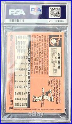 Shohei Ohtani 2018 Topps Heritage Real One On Card Angels RC PSA DNA 10 10 POP 1