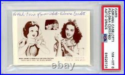 Snow White (1937 Walt Disney Film) Photo Card autographed Adriana Caselott PSA 8